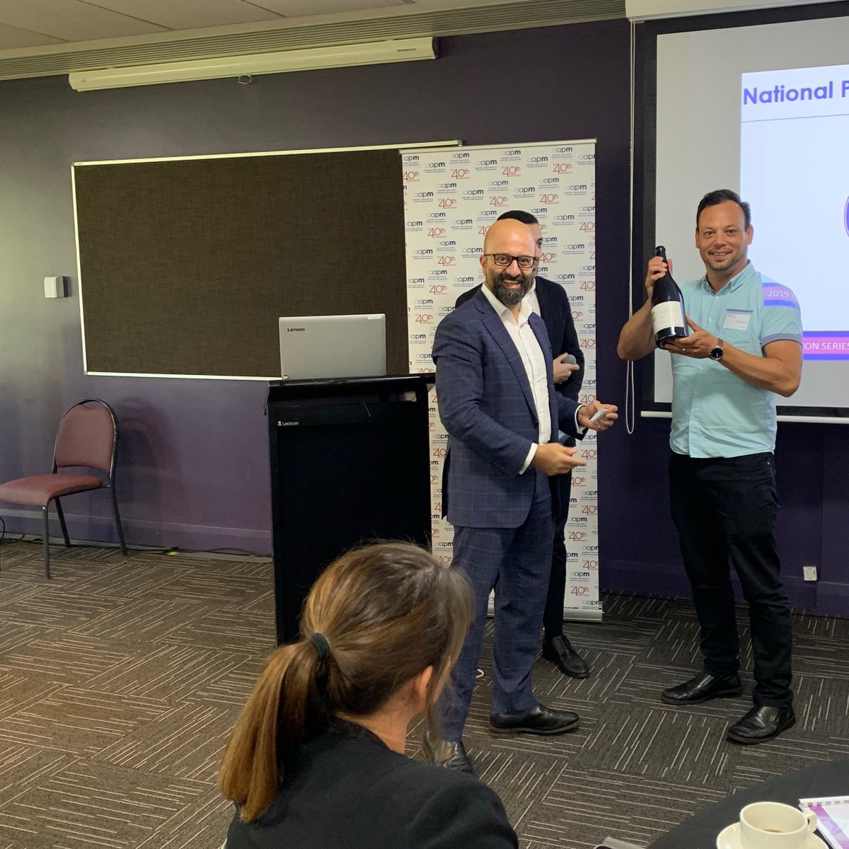 Congratulations Daniel Bennett from MMC Mandurah who just won the Clinic to Cloud business card draw and goes home with a magnum of Torbreck Shiraz!! <a href="/ClinictoCloud/">Clinic to Cloud</a> #clinictocloud #aapm #aapmtechnologyforum #perth