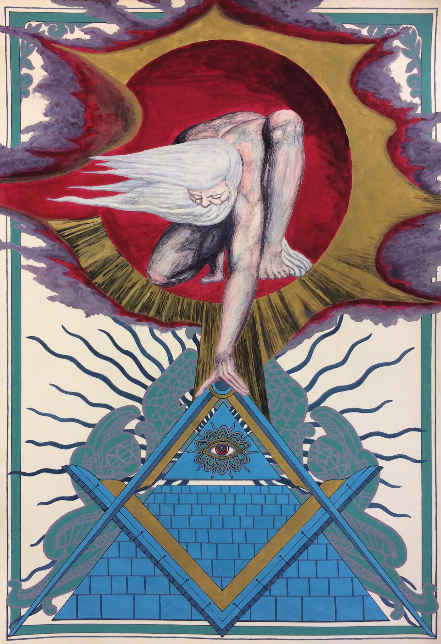 深街エンジ V Twitter 文化と文様シリーズ No 028 フリーメーソン プロビデンスの目 完了 フリーメーソン プロビデンスの目 絵 イラスト 水彩画 T Co Htv3xyzqgq Twitter