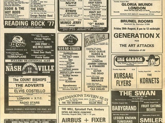 GCPunkNewWave's tweet image. Both of us love old music paper gig ads. 
We’re funny like that.
This one features two bands (XTC &amp;amp; Generation X) who shine on this week’s NEW radio show.
See if you can find them.

And treat your ears this way to a 120 minute audio rollercoaster ride ...
mixcloud.com/sohoradio/gary…