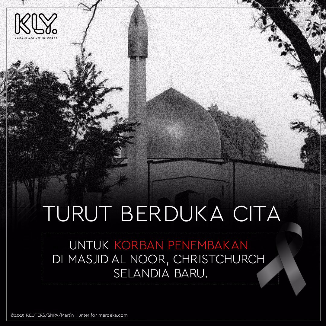Turut berduka cita untuk korban penembakan brutal di Masjid An Noor, Christchurch, New Zealand. mari kita doakan, semoga para korban mendapat tempat terbaik di sisi Allah azza wa jalla.