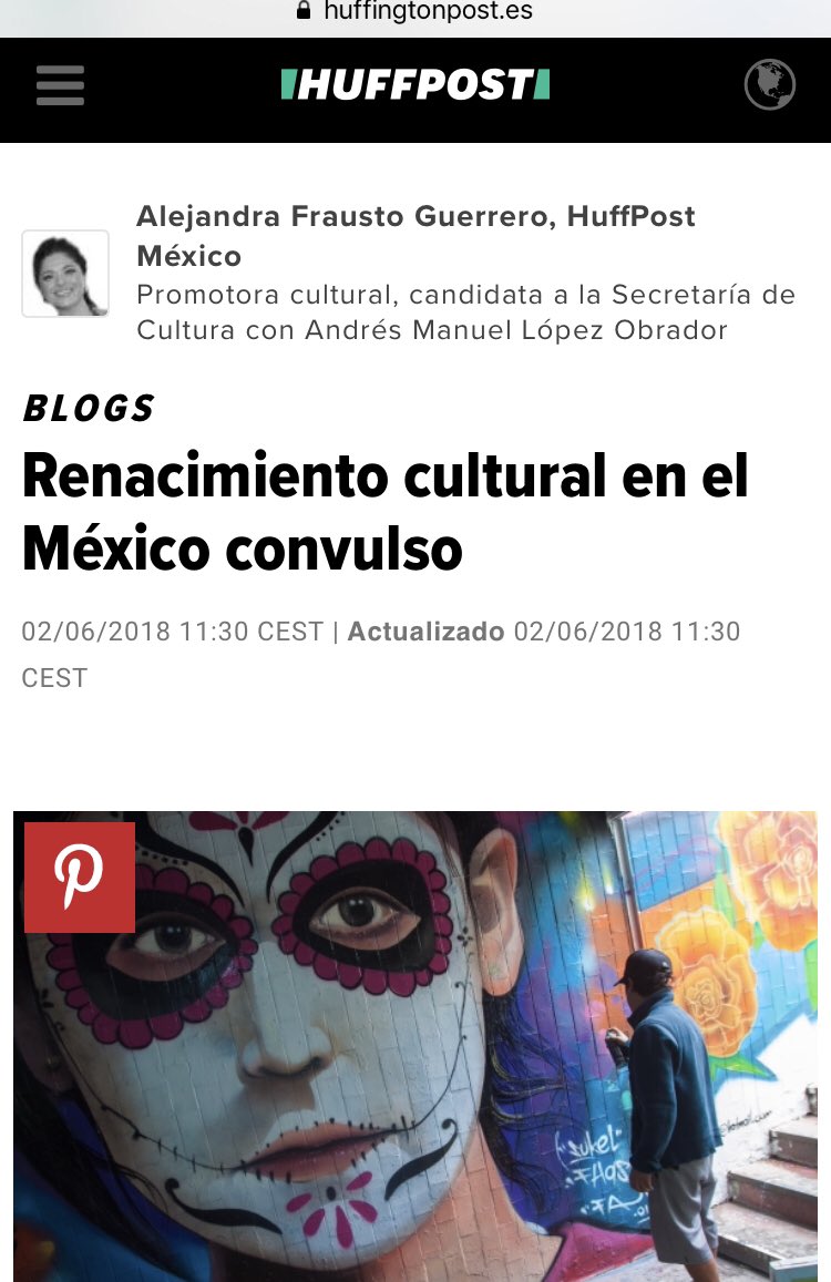 Eythel's tweet photo. El texto de @alefrausto fue republicado en @ElHuffPost 🇪🇸👏 #VocesHuffPost https://t.co/Wl3u4j4lXR