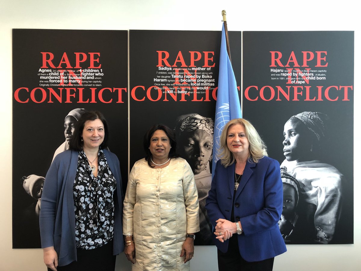 Wonderful to meet with @USGSRSGPatten together with @EditaTahiri to discuss the important work in Kosovo on conflict-related sexual violence, including the Commission for the Verification & Recognition of Sexual Violence Victim Status eca.unwomen.org/en/news/storie…