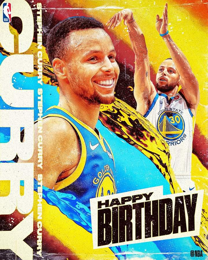 Join us in wishing Stephen Curry of the Golden State Warriors a HAPPY 31st BIRTHDAY! 