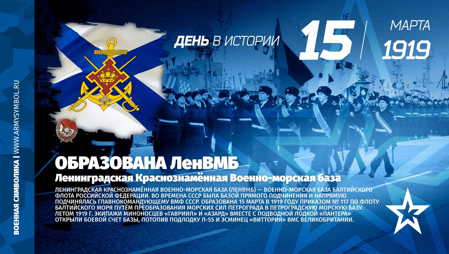 День образования Ленинградской военно-морской базы