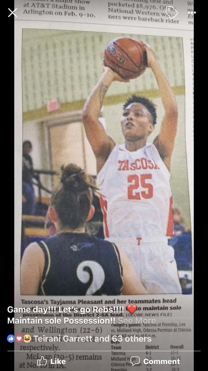 BB58917440's tweet photo. @betsy_baughman      Congrats to Tascosa senior Tayjanna Pleasant TGCA all state TABC all region Future Wayland Flying Queen. Gotta love this kid. She will do great things at next level😀❤️🏀 https://t.co/ZBxCx7pO4E