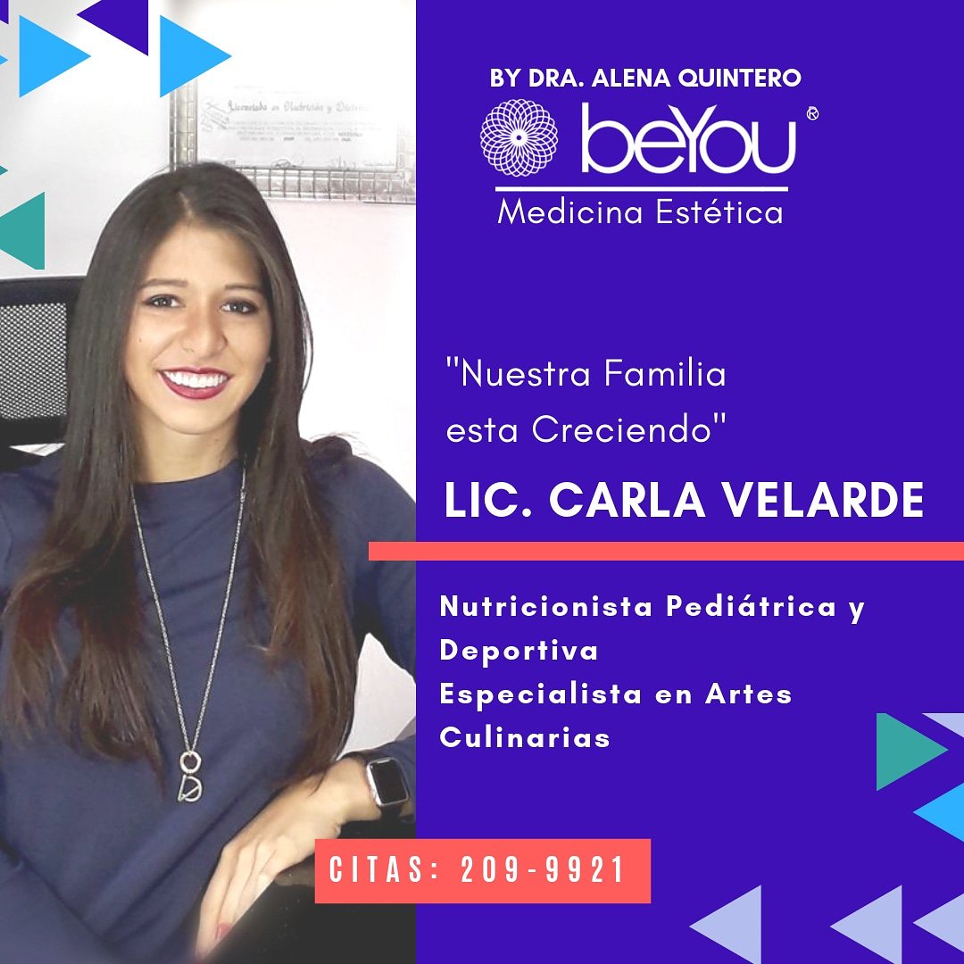 BeYouPanama's tweet photo. Conoce nuestra nueva Nutricionista🍎😉👍CRECE NUESTRA FAMILIA BeYou Medicina Estética con nuestra Nueva  NUTRICIONISTA 
👩‍⚕️Lic. Carla Velarde, 🍎Nutricionista Clínica, 👶Pediatrica y 🏃‍♂️Deportiva 
🍳Especialista en Artes Culinarias. CITAS: 209-9921/ 6276-9867
#nutricionista #pty https://t.co/J4Ky4cRqdz