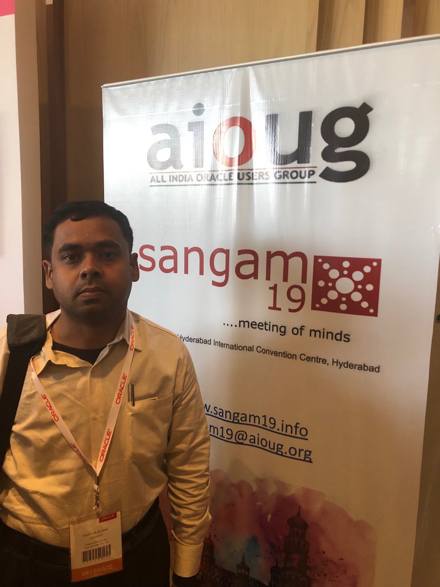 SANTHOSHVUTNURI's tweet image. #OracleCode #aioug #CoolestCoder