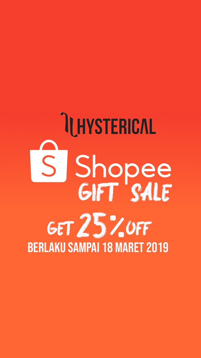 Gift Sale | Get 25% Off for selected products
shop to the link shopee.co.id/hystericaloffi…