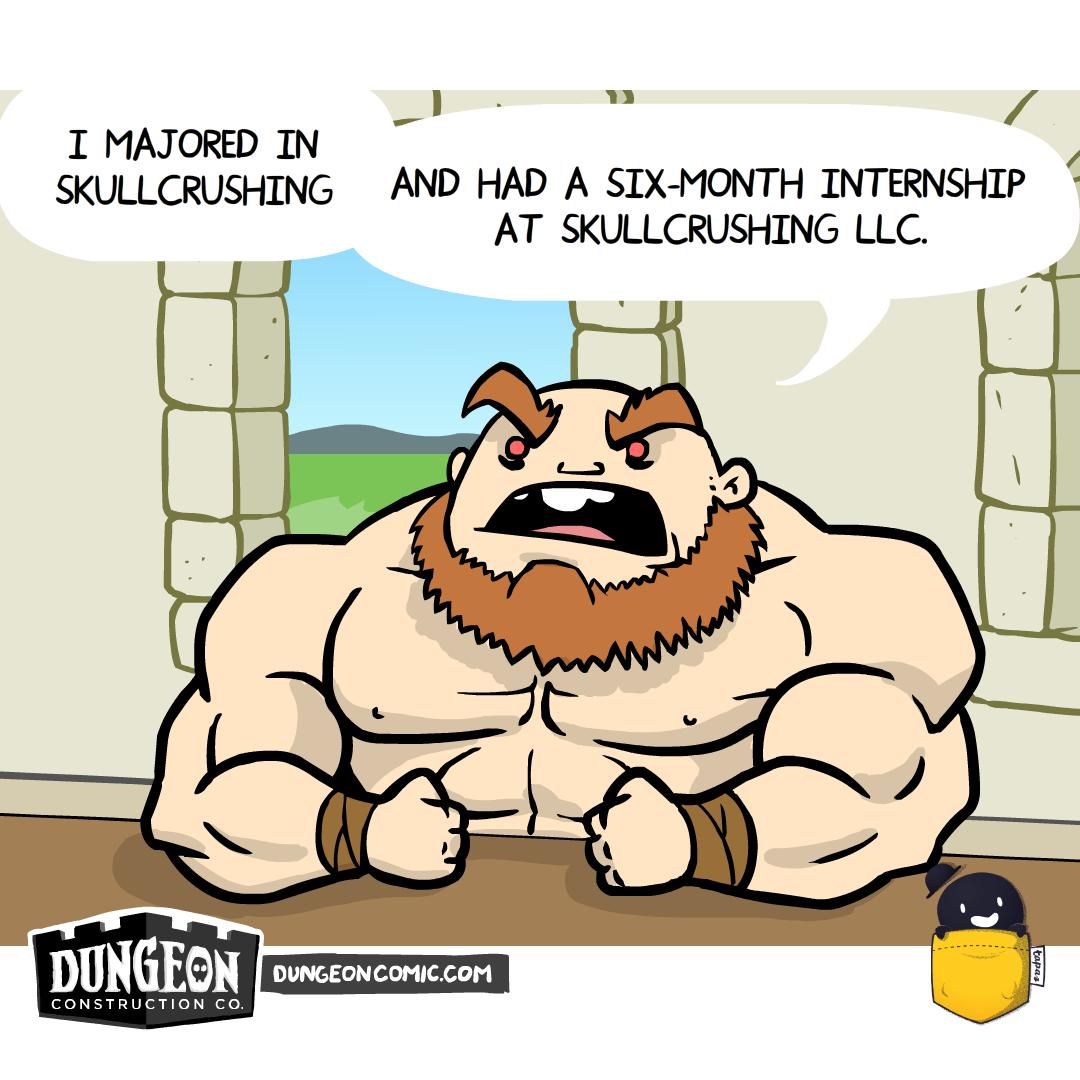 DungeonComic's tweet photo. the company holds monster interviews in the latest Dungeon Construction Co. update. read the full comic right now at https://t.co/e5qI4v6VJu :) https://t.co/q7kkNA8Sr1