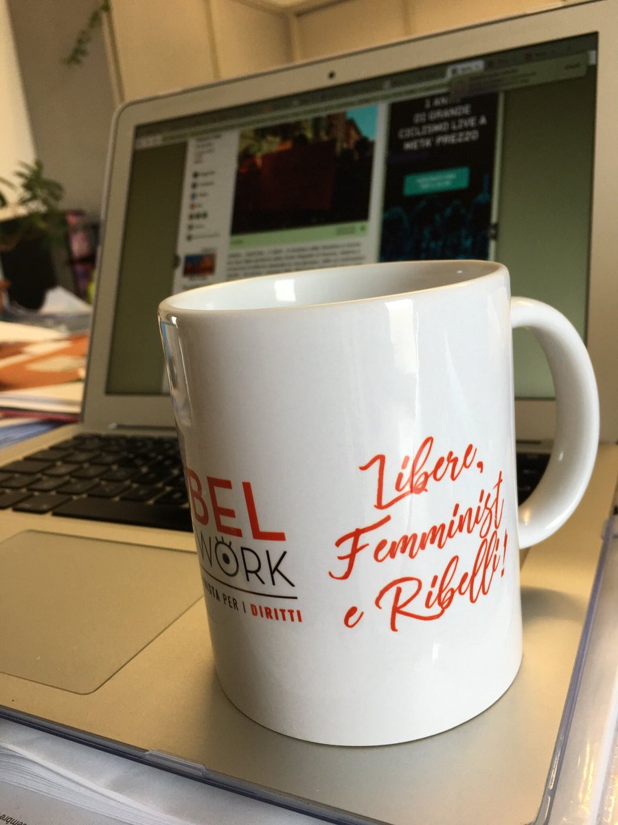RebelNtwk's tweet photo. To be ready being an italian activist, drink a cup of #feminism! 😁✊ Per affrontare la tua mattina da attivista in Italia, bevi una tazza di sano #femminismo. #rebelnetwork #sostienici #associati #supportUs @monica_benicio #LGBT #globalfeminism https://t.co/TJsmH5WqYe https://t.co/g6v77IGfyG