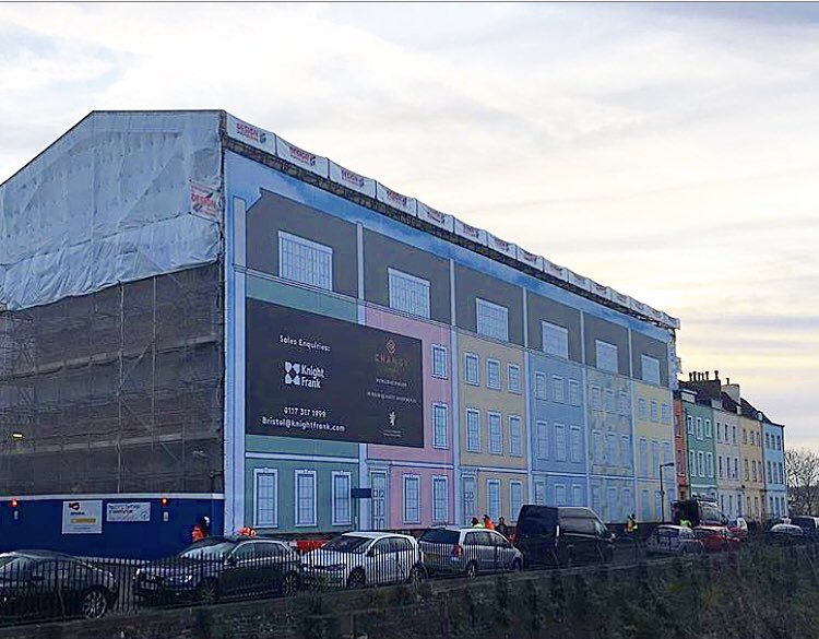 #scaffoldwrap #advertising #installation #ropeaccess #abseiling #sprat #elevateyourbrand