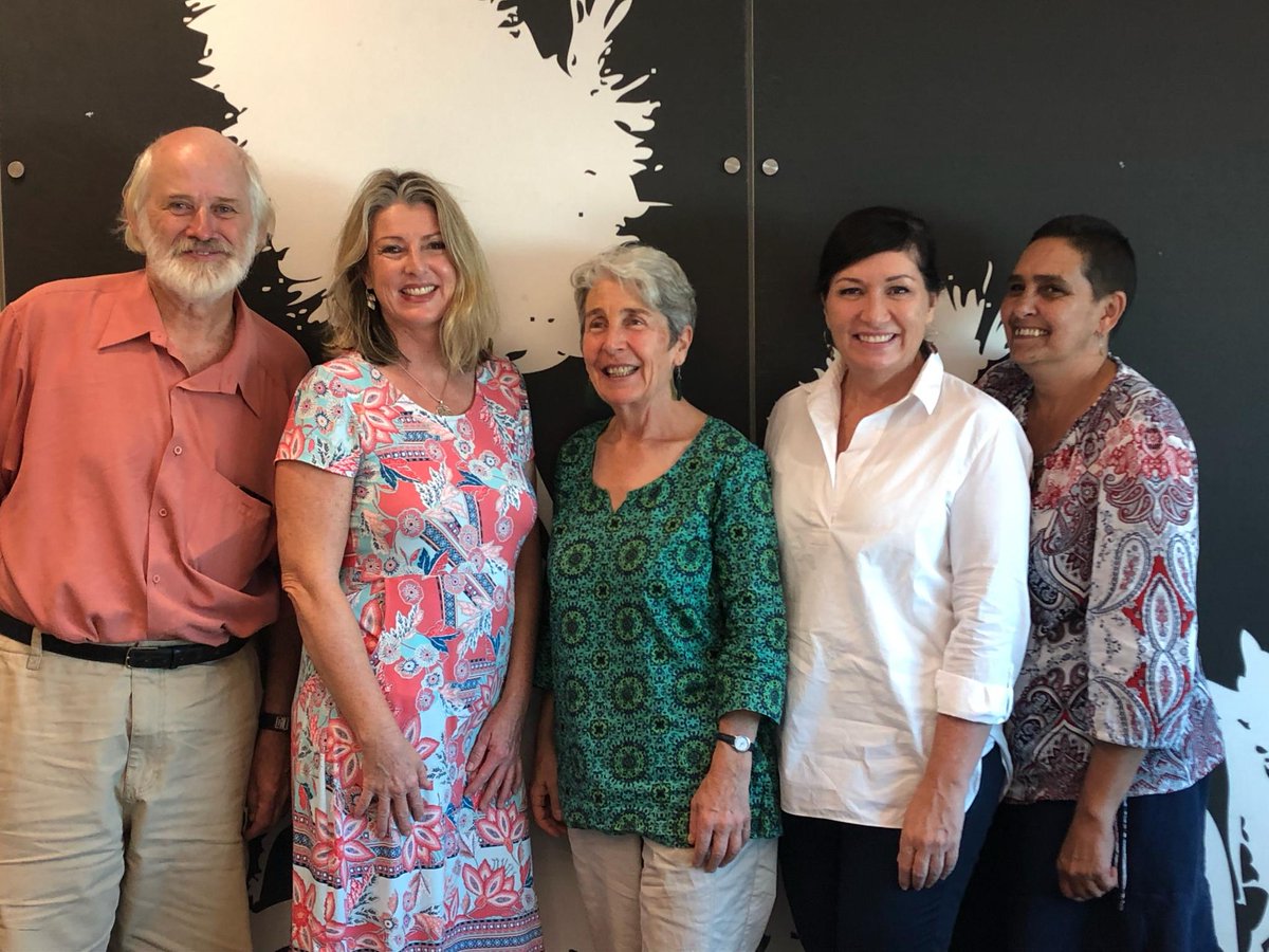 SCEnviroCouncil's tweet photo. Today we had a positive meeting with the Hon Minister for the Environment @LeeanneEnoch MP to discuss Sunshine Coast National Parks. Left to right Ian Mackay, Narelle McCarthy, Susie Duncan, Minister Leeanne Enoch and Beverly Hand. https://t.co/d2oKFw087i