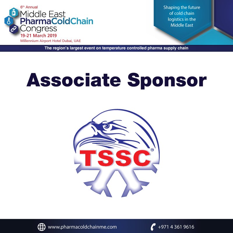 ColdPharmaME's tweet photo. The #MiddleEast #Pharma #Cold #Chain #Congress would like to welcomeTSSC as an #Associate #Sponsor of the event. To know more, please visit our website: https://t.co/TTAmh3DXo1 #TSSC #ExhibitNow #SponsorNow #SupplyChain #Dubai #UAE #MEColdChain https://t.co/FKmvhyy2iE