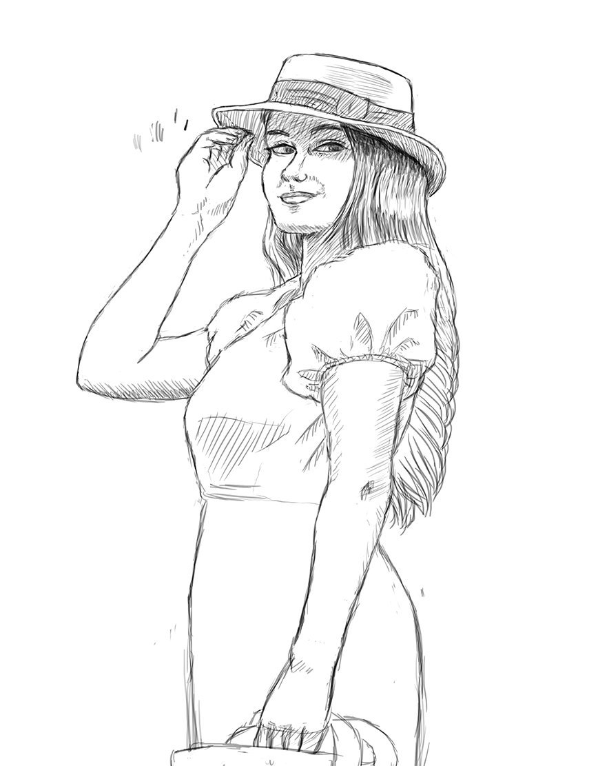 bryalmdesign's tweet image. Drawing I did on an hour-long art stream. Might go back and finish it.
#illustration #sketch #referencephoto