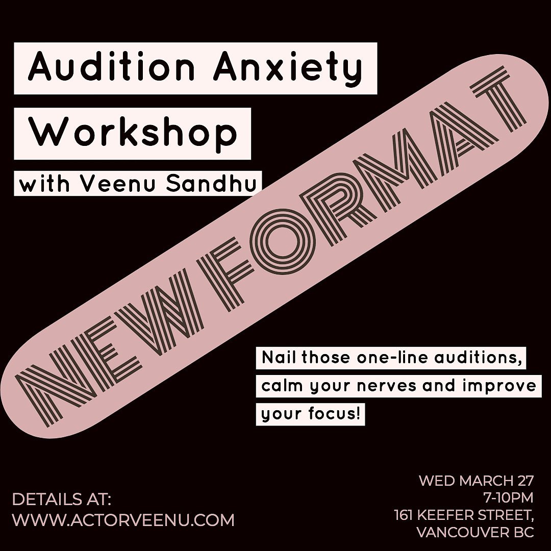 actorveenu.com
To register, email: actorveenu@gmail.com

#VancouverCasting #vancouveractor #actingclass #auditionprep #auditions #Audition #bcfilm #actorlife #masteryourcraft #actorslife #getcast