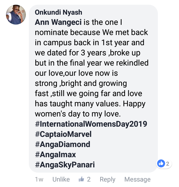 KUTVKenya's tweet photo. Onkundi Nyash nominated his girlfriend as his hero on International Women's Day, this was a beautiful story and we awarded them a pair of tickets courtesy of AngaIMAX and KU TV Silver Screen for their movie date.
#AngaImax
#KUTVSilverScreen https://t.co/kVRPOXe4y6