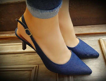 scarpin aberto atrás