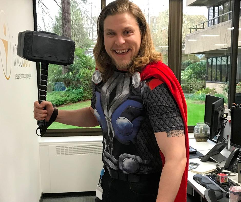 intasure's tweet photo. Happy #RedNoseDay2019 from #Intasure!
Thanks to our superheroes for donating to @comicrelief!! How are you fundraising today? #RedNoseDay #ComicCon https://t.co/w1mwNN36bz