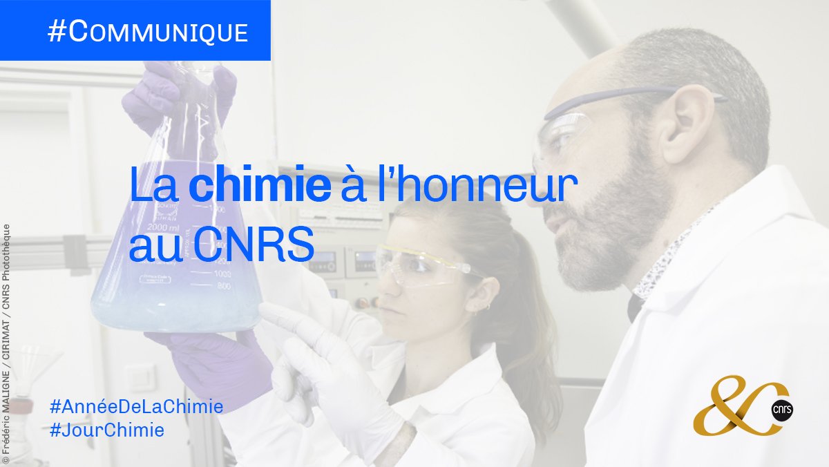 CNRS's tweet photo. #Communiqué 🗞 | Point d’orgue des actions du @CNRS pour l'#AnnéeDeLaChimie : une journée nationale de #formation à la culture scientifique (#JourChimie) destinée aux enseignants du 2nd degré, organisée pour la 1ère fois et dans 25 villes en France.
➡️https://t.co/nb7NdnB9re https://t.co/47GV9ehmNF