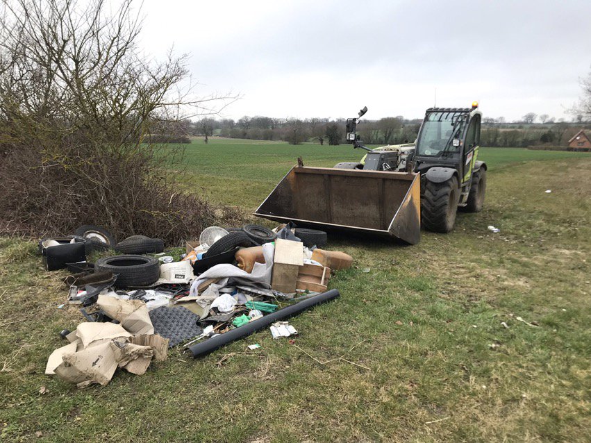 As well as being unsightly &amp; harmful to the environment, fly-tipping can be a major problem for landowners &amp; farmers. In Weston, landowner <a href="/tombarne/">Tom Barne</a> has recently had to remove a large quantity of waste which had been fly-tipped on his land. facebook.com/eastsuffolkcou…