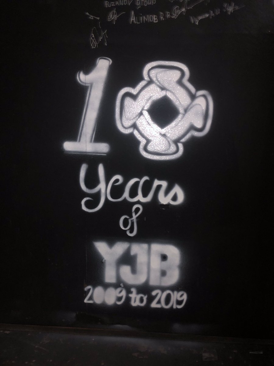 YJBPerform's tweet photo. We made it onto the wall of fame! 10 years of @ysgoljohnbright at @VenueCymru #yjbperform #10years #HeresToTheNext10 https://t.co/I9dUcXknXc