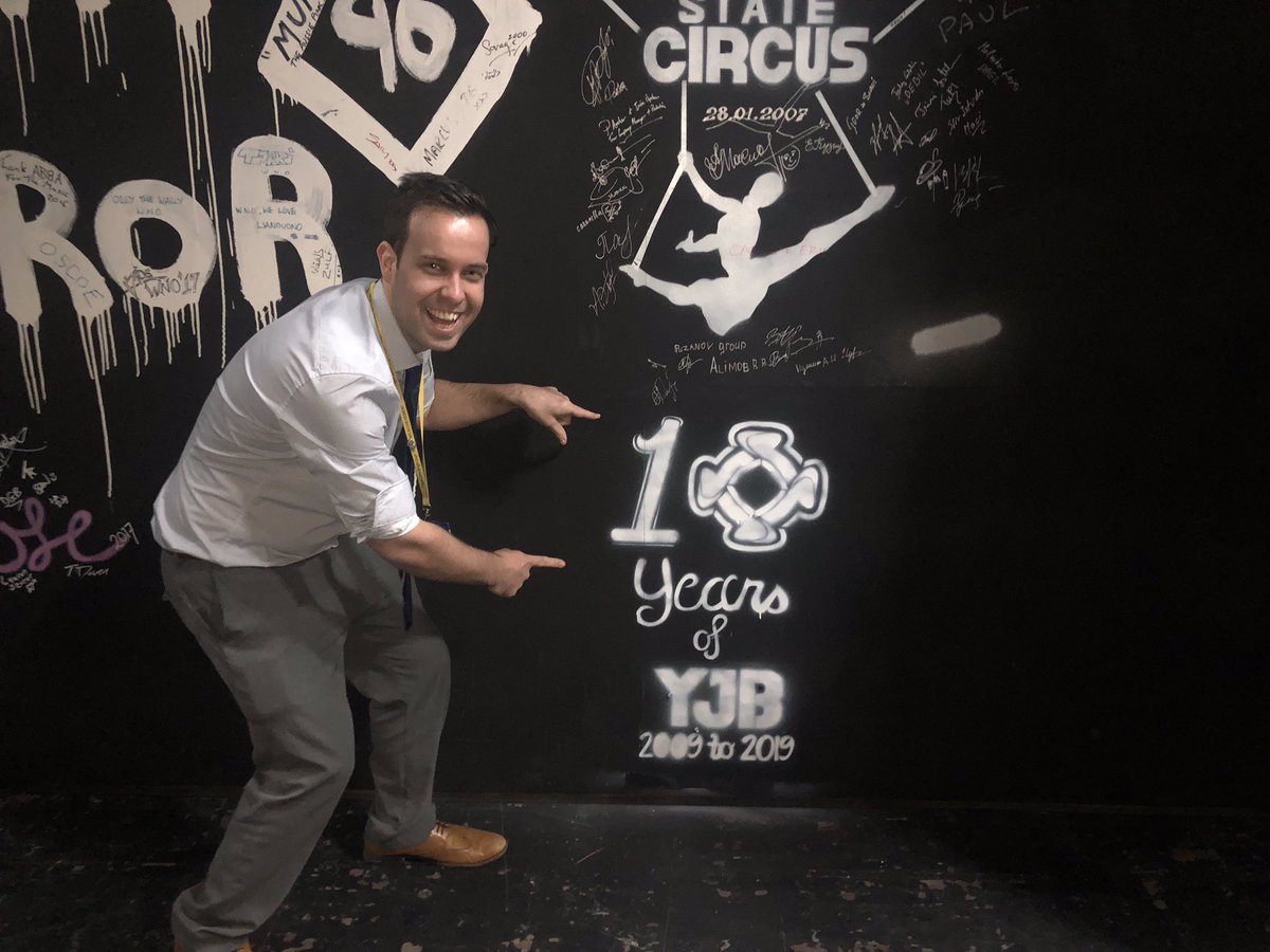 YJBPerform's tweet photo. We made it onto the wall of fame! 10 years of @ysgoljohnbright at @VenueCymru #yjbperform #10years #HeresToTheNext10 https://t.co/I9dUcXknXc
