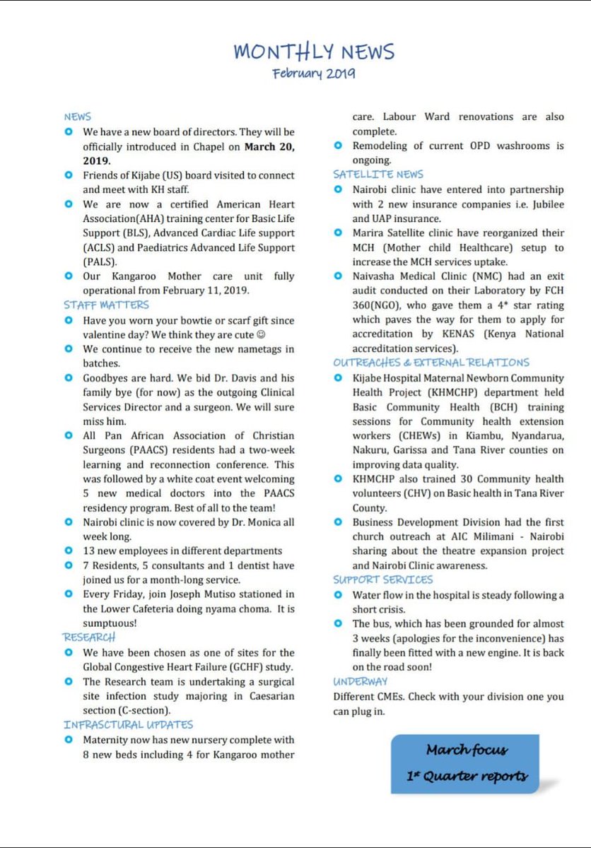 AICKH_Clinical's tweet photo. Hey check out all the hospital news from the last month! #Strategy2022 https://t.co/z9wYcCCn24