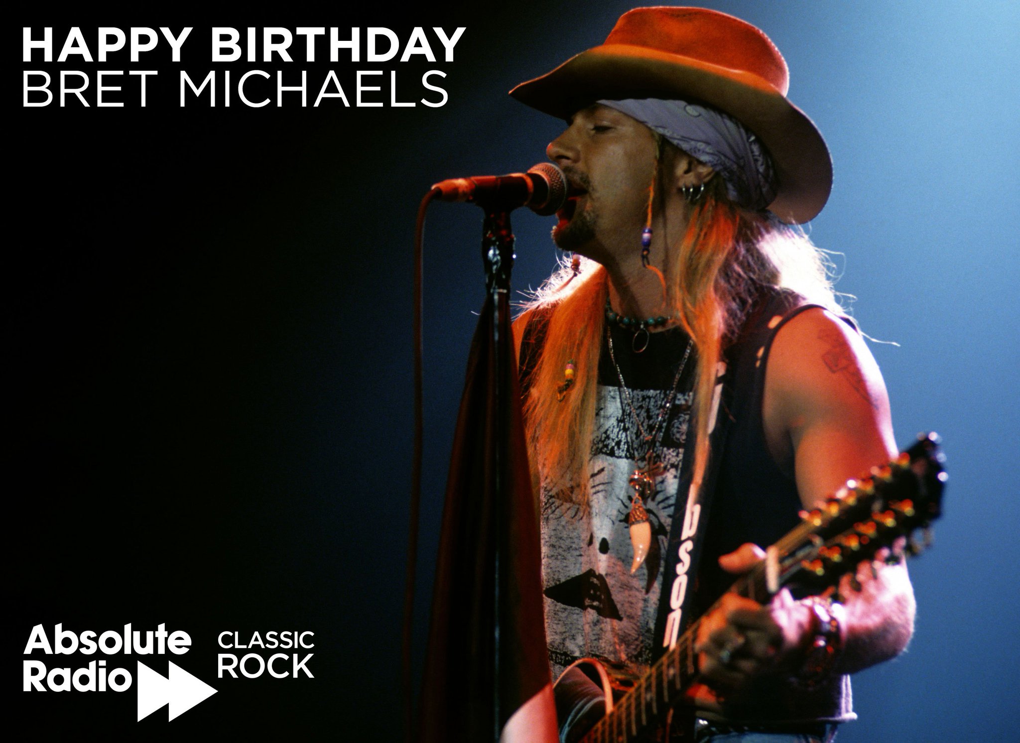 Happy birthday to frontman Bret Michaels! 56 years young today. Rock on   