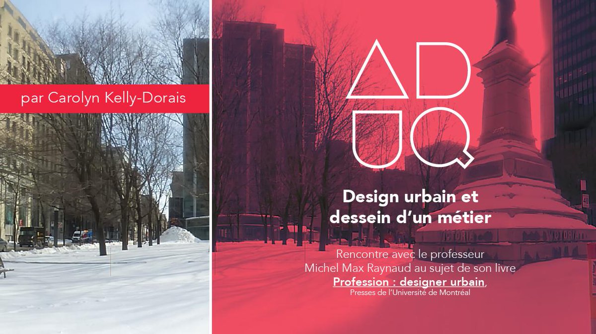 Hey twitter, que dirais-tu d'une lecture éclairée et éclairante sur le #designurbain? Rencontre avec Michel Max Raynaud à propos de son livre Profession:designer urbain par Carolyn Kelly-Dorais!
bit.ly/2u85U7A