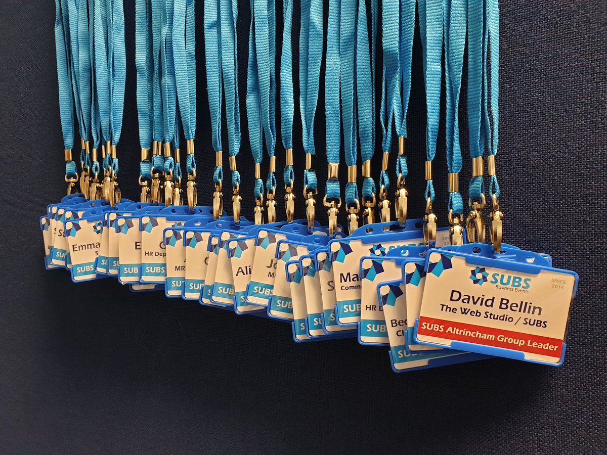 SUBSAltrincham's tweet photo. The new #SUBSpartners badges have arrived and ready to be worn by the wonderful individuals who make #networkingandlearning events free for everyone else.
We're always looking for other businesses in Altrincham to complement our group.
Get in touch if it could be you! https://t.co/w9Iczqhgiu