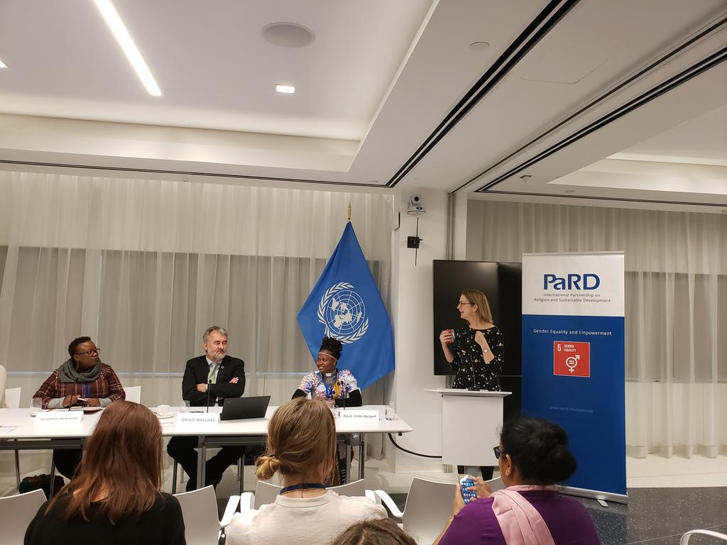 MabelNabz's tweet photo. Canadian permanent mission to the United Nations hosting a #CSW2019 side event on "Fatih, Feminism and Human Rights". Speaker emphasises the role of partnerships in bringing about change and gender equality. @MenEngageAfrica @MenEngage #MEA_CSW63 #CSW2019 https://t.co/XHiiNcSZJP