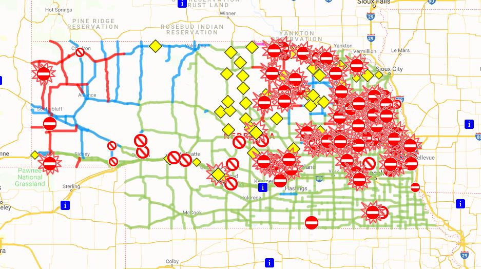 nebraska road closures map nebraska road closures map