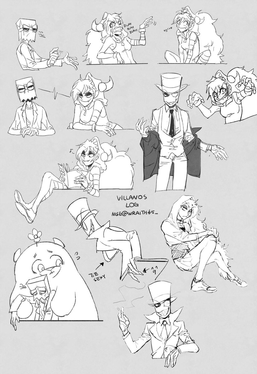 wraith615_'s tweet photo. #Villainous some practice of the last episode + little personal doodles https://t.co/xV5bKxmyrQ