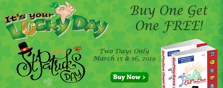 GPSTriangle's tweet photo. GoPlaySave St. Patrick's Day Special! 🍀 Buy 1 Get 1 FREE! - https://t.co/1H4SEDQyEt https://t.co/9oD3ptQ31X