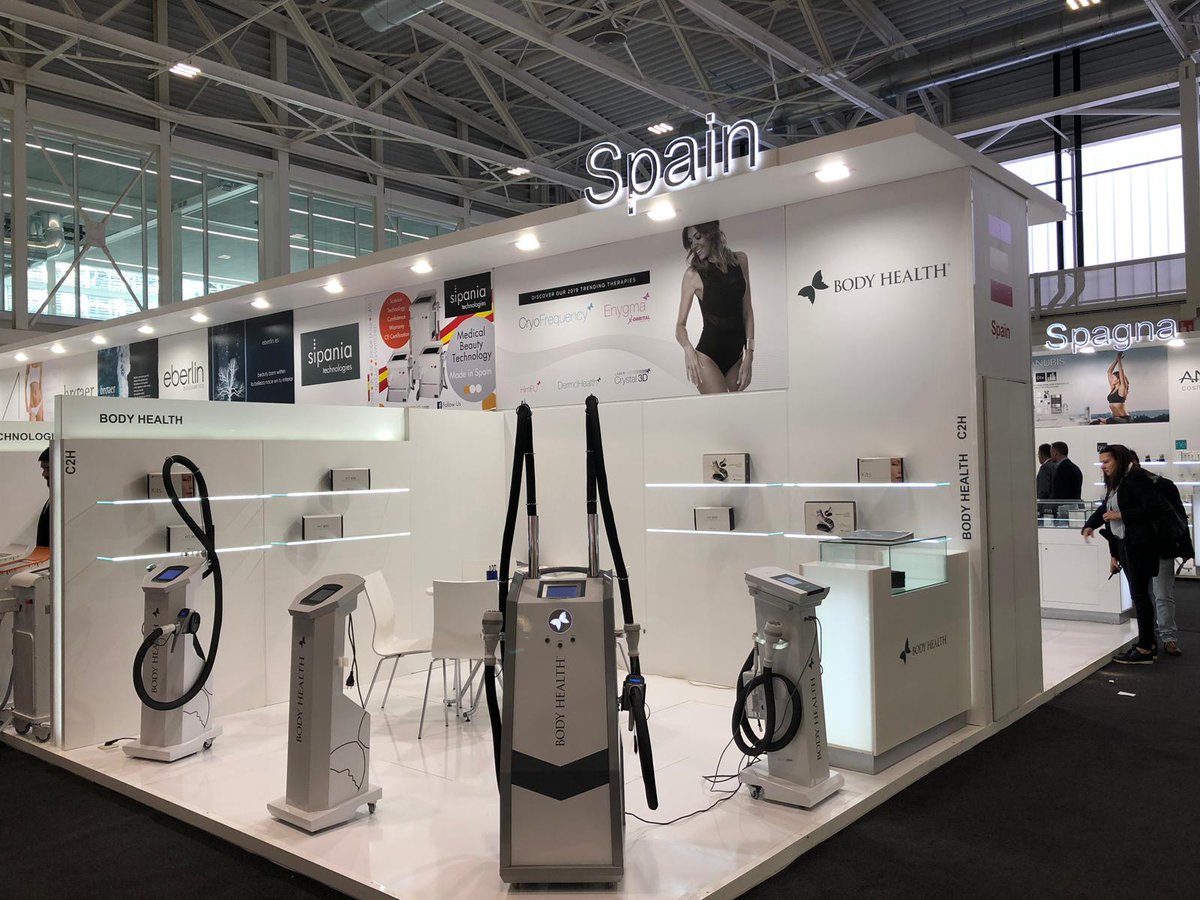 Te espereamos en nuestro Stand en COSMOPROF WORLDWIDE BOLONIA 2019, C2H Pavellón 29. Con los mejores equipos de #BodyHealth 
#TecnologíaEstética #Estética 
#BeautyfromSpain #Cosmoprof2019