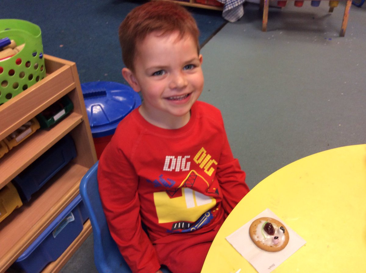 StPeters_tweets's tweet photo. Yum, yum! We have made red nose biscuits and red nose faces in nursery. #rednosedayfun https://t.co/ETwSXAPYtf