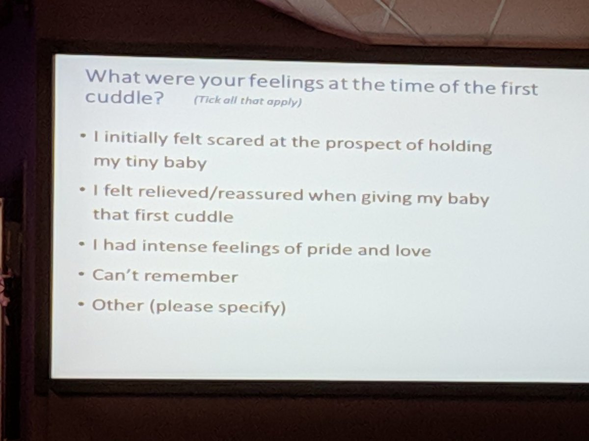 Absolutely blown away by @drpaulclarke presentation on the #deliveryroomcuddle so many mixed feelings on this but watching a clip of a mum of a #23weeker having a cuddle just after birth is amazing ♥️