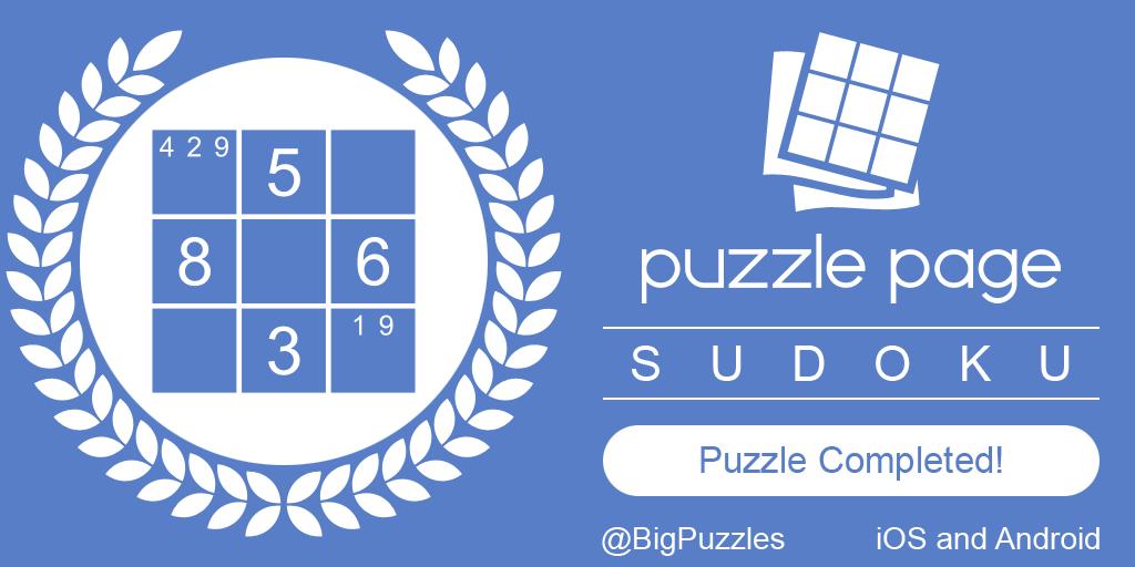mostafaemad18's tweet photo. I completed a Sudoku in #PuzzlePage. Play for free! https://t.co/yOsPcTLymc https://t.co/n916CwRs4A