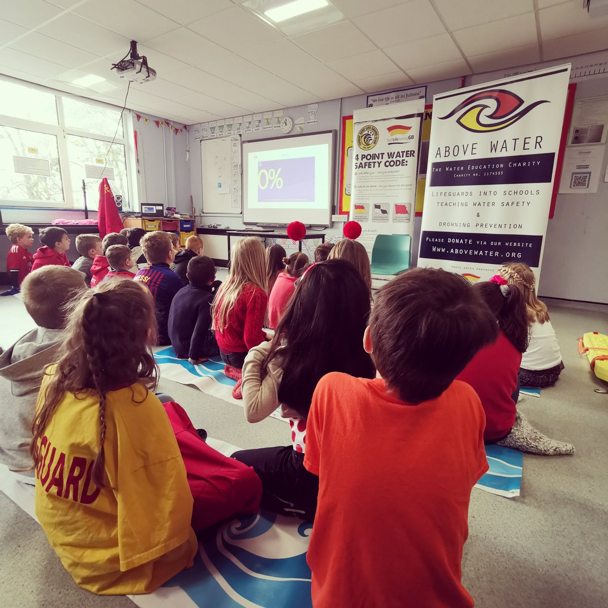 abovewateruk's tweet photo. 360 children taught #watersafety &amp; #drowningprevention this morning in a whole school assembly and individual class workshops... that's 3045 children so far this year, the 25,000 target for 2019 gets closer every week! @educationgovuk @devoncountycouncil @cvcsn @torbay_lifestyles https://t.co/Cu83YeuGOl