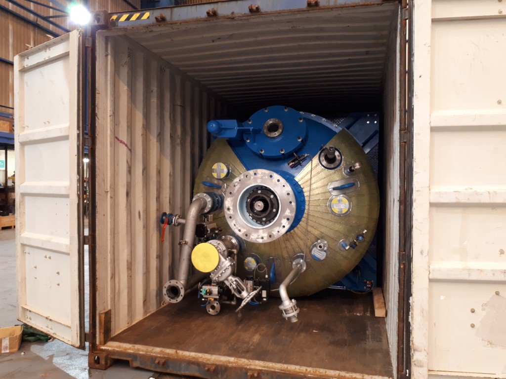 Brand new grease autoclave being shipped to one of our client's plant.