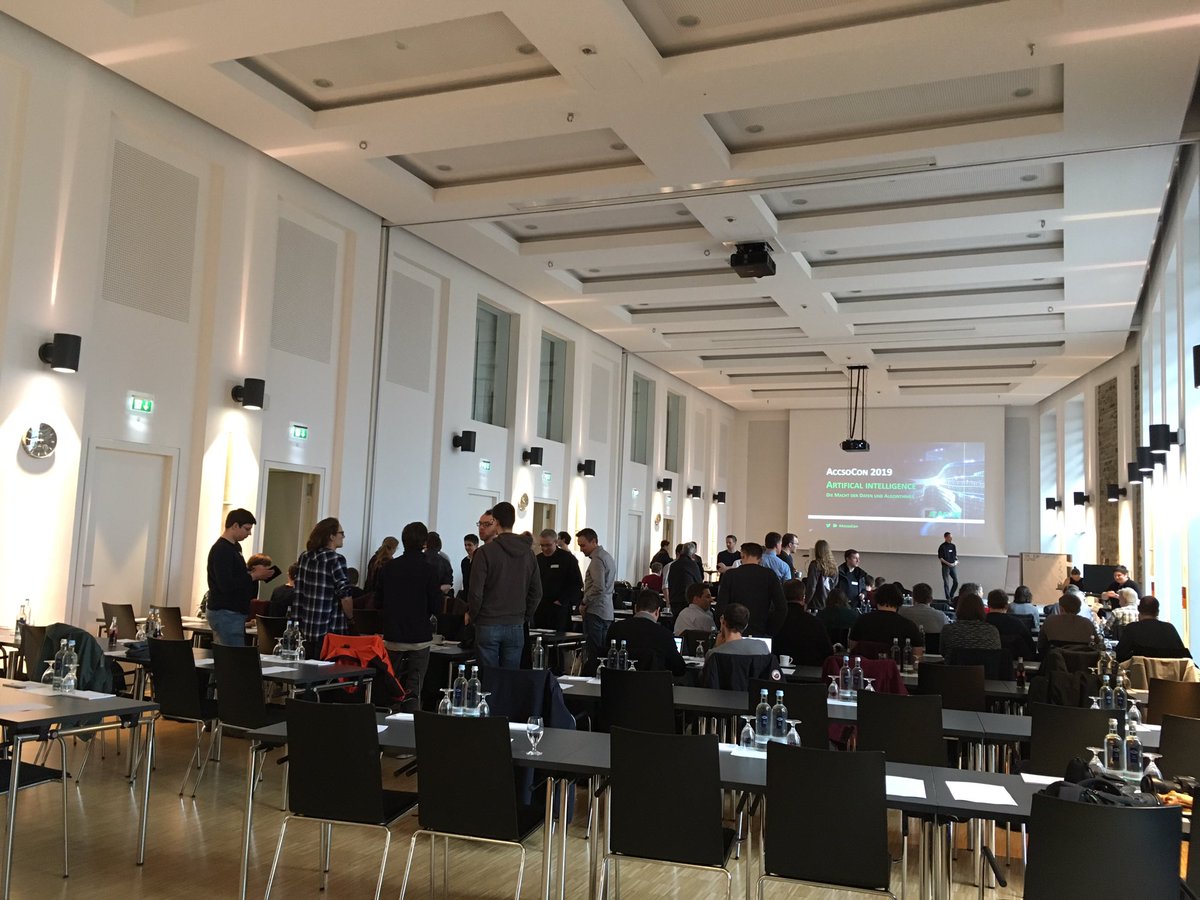 krschaal's tweet photo. Alle sind gut angekommen, der Saal füllt sich... Gleich geht's los: Die #AccsoCon 2019 https://t.co/oSu7ZJvm6c