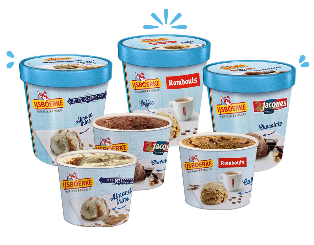 JefSegers1's tweet photo. Nieuw @IJsboerke : #belgianoriginals , super premium roomijs met ingrediënten van Belgische licentiepartners @DestrooperJules @Chocojacques #Romboutskoffie #pleziervanhier https://t.co/5hGel52iBW