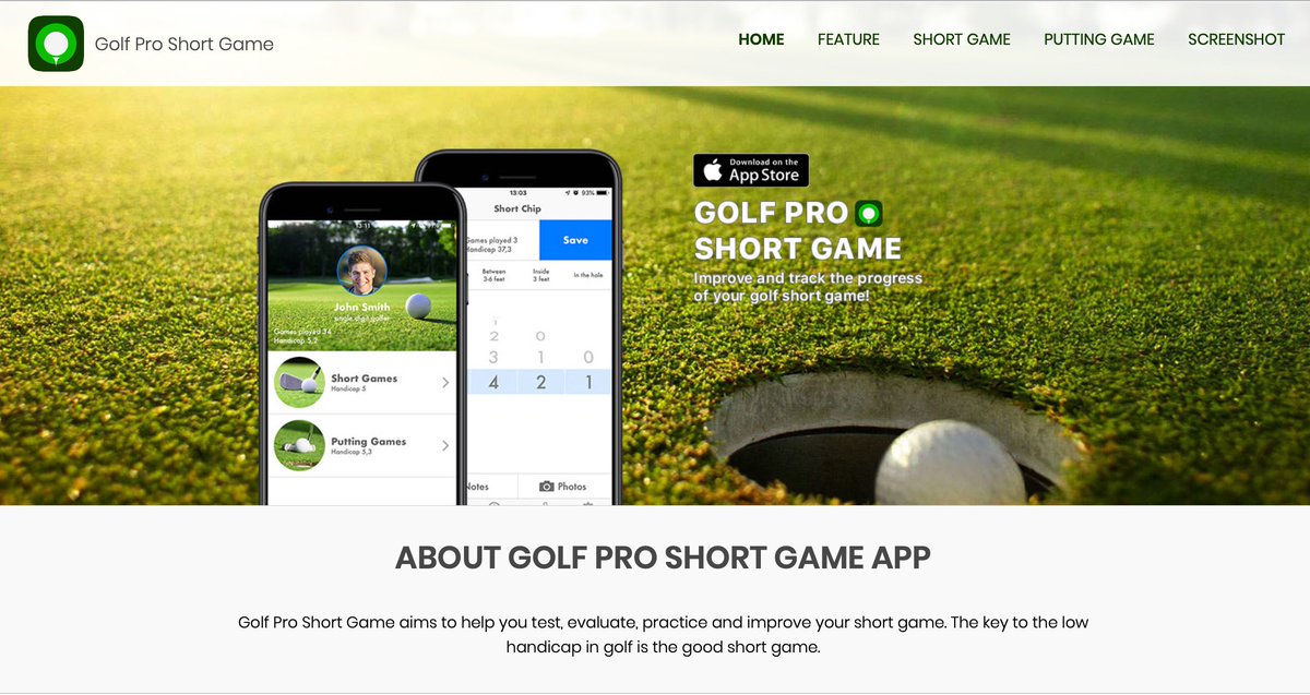 We are happy to share that our new Golf IOS Application will soon be on Apple Store #proshortgame #golfshortgame #golfapp