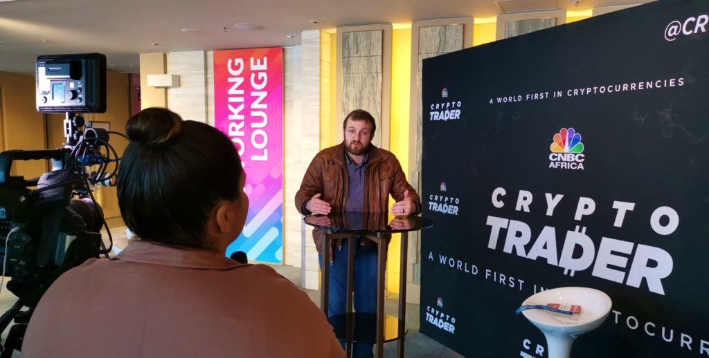 ACTxDesign's tweet photo. What an honor to interview #blockchain innovators @IOHK_Charles and @justinsuntron @Tronfoundation @Cardano with @CNBC #CryptoTrader Thank you @AdrianBaschuk @token2049 https://t.co/BNen7qYuTH