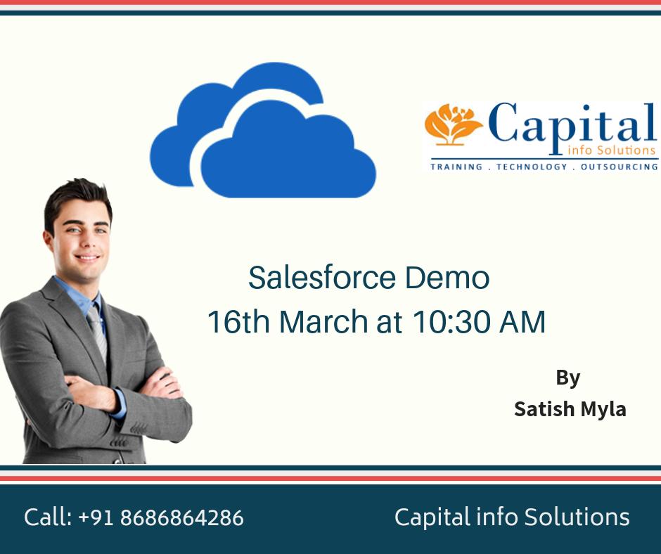 Sfdc_training's tweet image. Salesforce Demo by Satishmyla on 16th March at 10:30 AM
Call: +91 8686864286
Visit: Capital info solutions
#SalesforceDEMO #Capitalinfosol #satishmyla #crm #technology #Training