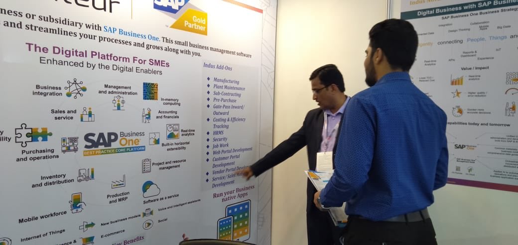 anil_marali's tweet photo. .@IndusNovateur participating in #IESS2019 Expo at Chennai focussed on Industrial &amp; Electrical Machinery, Future Factory, Innovation &amp; Technology; Vishwesh is briefing visitors on how #SAPBusinessOne #ERP help #SMEs @Nishad2009 

#TheBestRun #SAP @SAPIndia #IntelligentEnterprise https://t.co/7udkfuNJxA