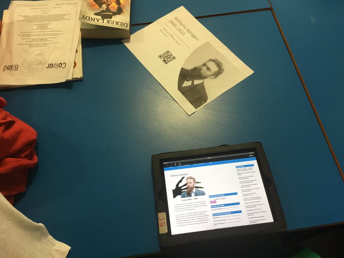 TGPS_NorthLincs's tweet photo. 5S are taking part in a QR code hunt this morning learning about famous scientists. #TGPSscience #BSW19 #TGPScomputing #TGPSactivelearning @Psqm_HQ @ScienceWeekUK https://t.co/nQ5niDz3Vb