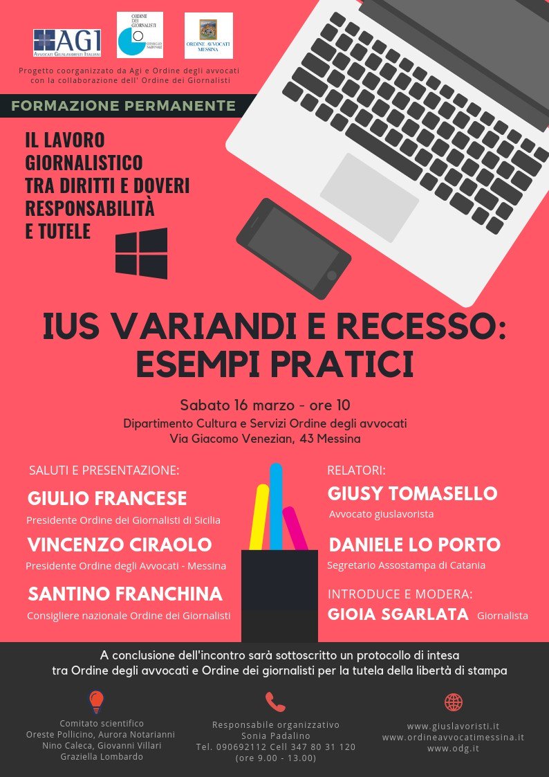 Il lavoro giornalistico tra diritti e doveri – responsabilità e tutele tinyurl.com/y5jv3x9e