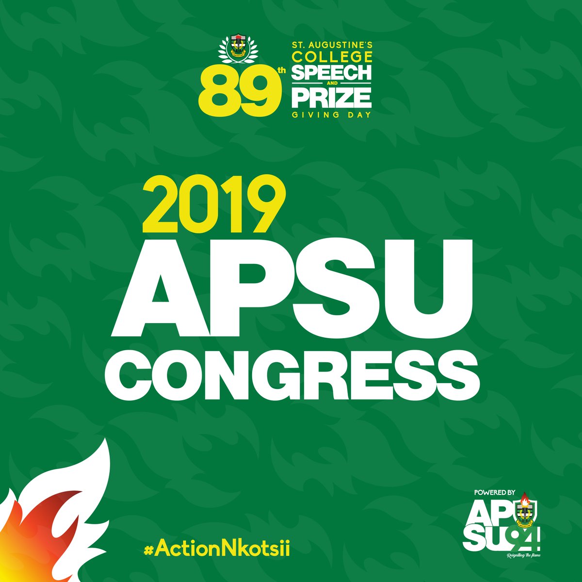And it keeps getting better...

Action for today:

👩🏾‍⚕️👨🏾‍⚕️Health Screening - 10AM
🏀⚽️Games- 3PM
🤝🤝APSU Congress- 6PM

#APSU94 #APSUSpeechDay #IDeyRep #WeDeyRep #ActionNkotsii