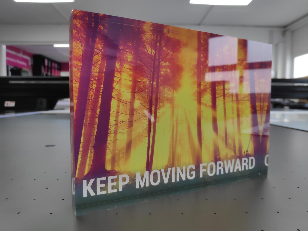 Bespoke acrylic block printing! #acrylicblock #acrylicprinting #customprinting #customdesign #bespokesignage #officesignage #vcprint